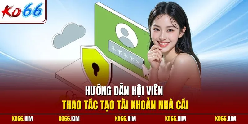 Hướng dẫn hội viên thao tác tạo tài khoản nhà cái